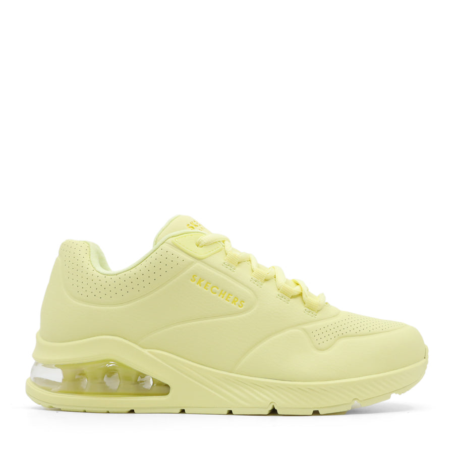 PASTEL YELLOW LACE UP SNEAKER