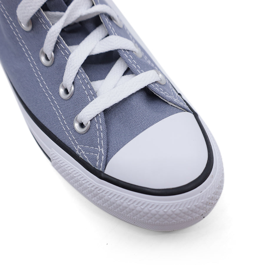 GREY BLUE UNISEX LACE UP HIGH TOP SNEAKER