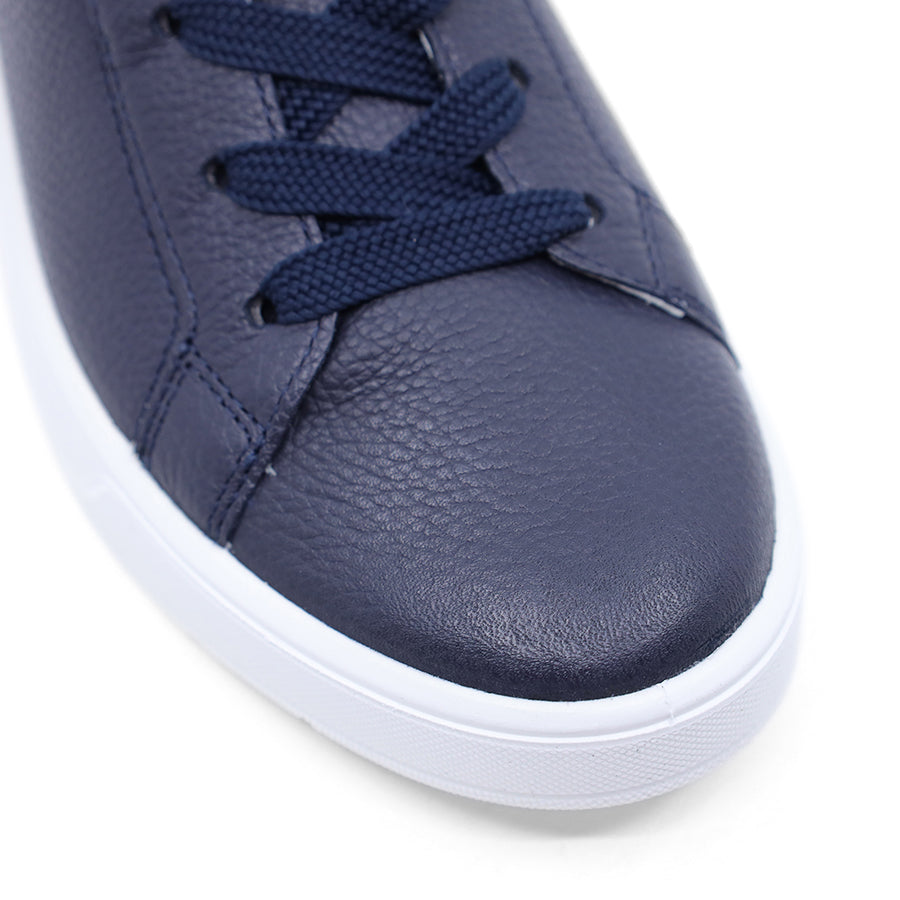 ARA BLUE WHITE LACE UP FLAT SNEAKER