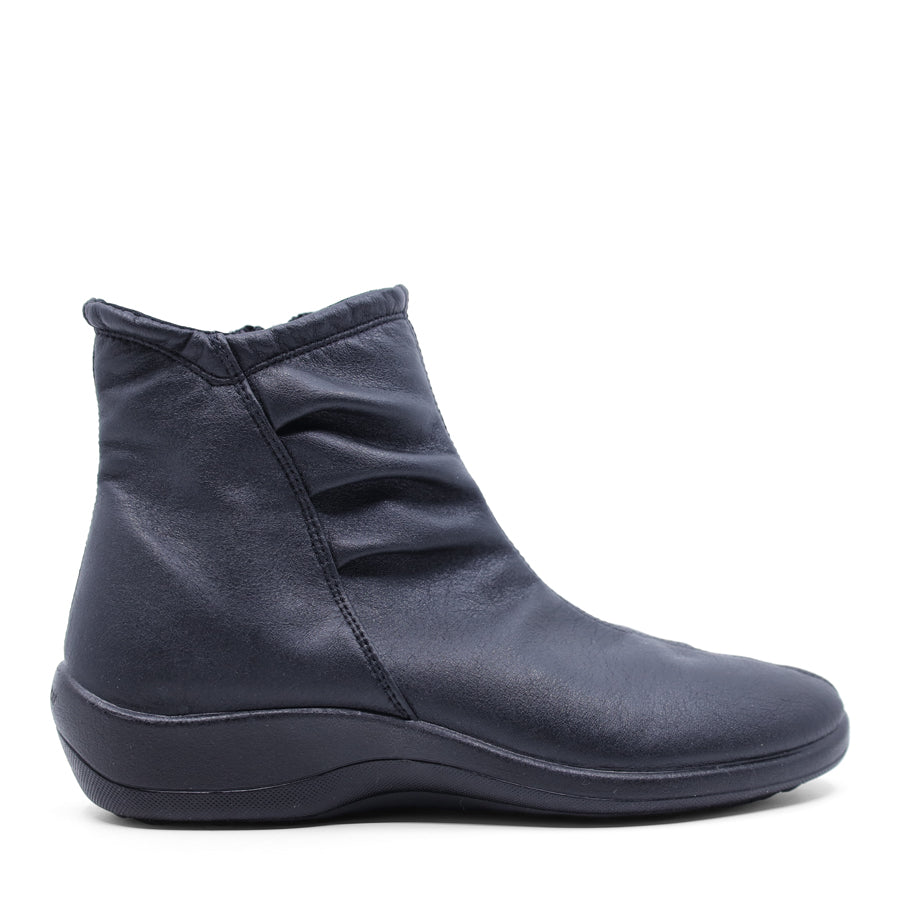 CHERRY RED ZIP UP ANKLE BOOT