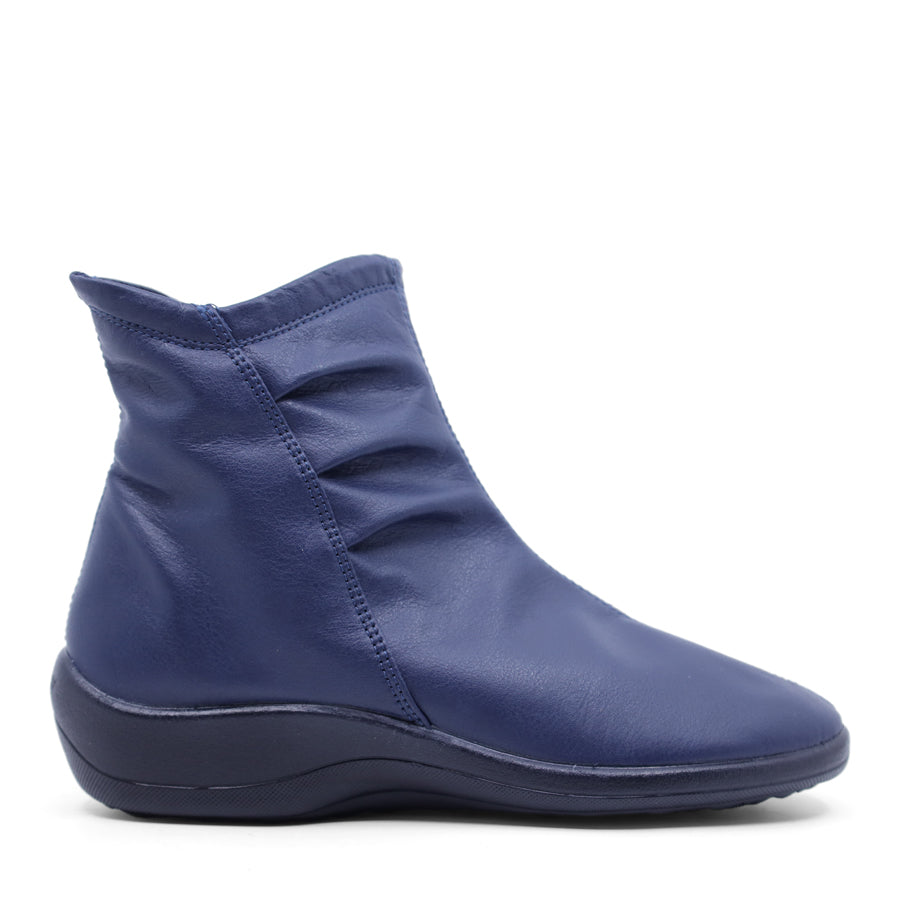 CHERRY RED ZIP UP ANKLE BOOT