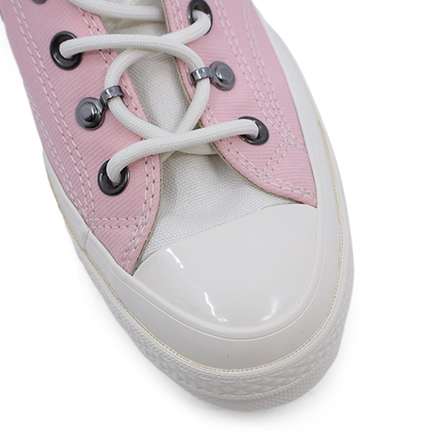 LIGHT BABY PINK CONVERSE PLATFORM LACE UP SNEAKER