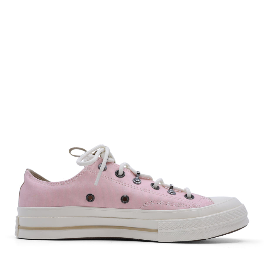 LIGHT BABY PINK CONVERSE PLATFORM LACE UP SNEAKER