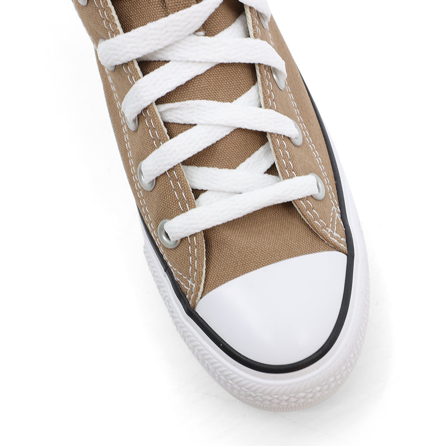 BROWN  HIGH TOP LACE UP UNISEX SNEAKER