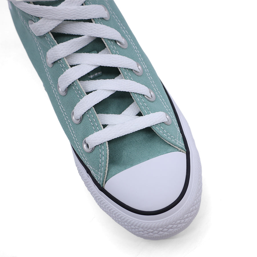 GREEN  HIGH TOP LACE UP UNISEX SNEAKER