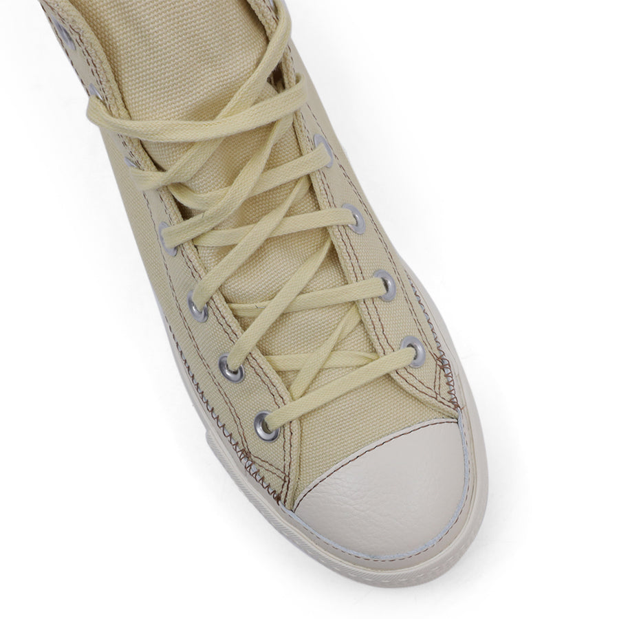 VINTAGE CLAY LACE UP HI TOP BOOT SNEAKER