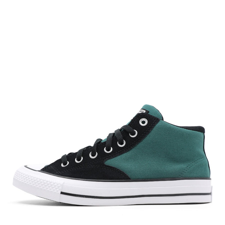 WHITE OPTICAL MID TOP LACE UP SNEAKER