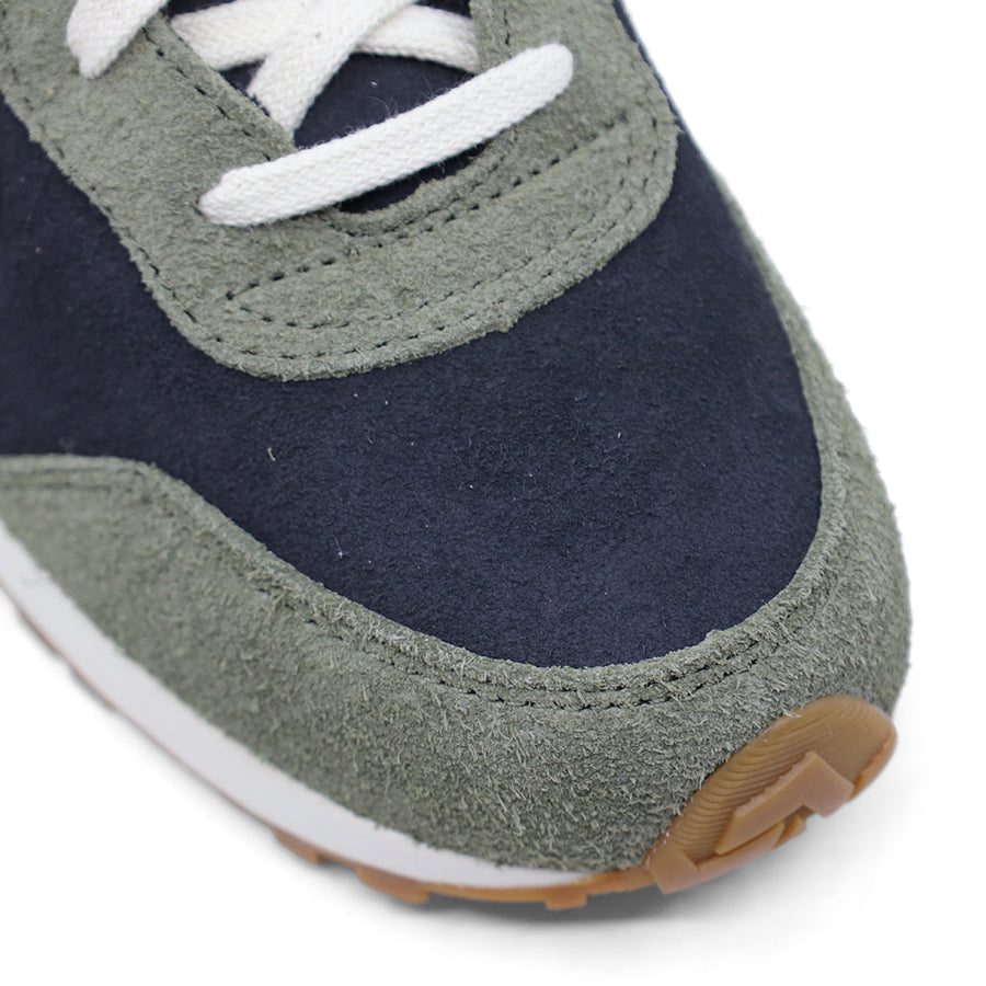 MENS BLACK KHAKI LACE UP SNEAKER