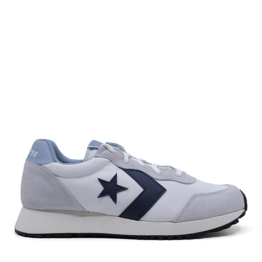 CONVERSE WHITE GREY LOW TOP SNEAKERS LACE UP TRAINERS