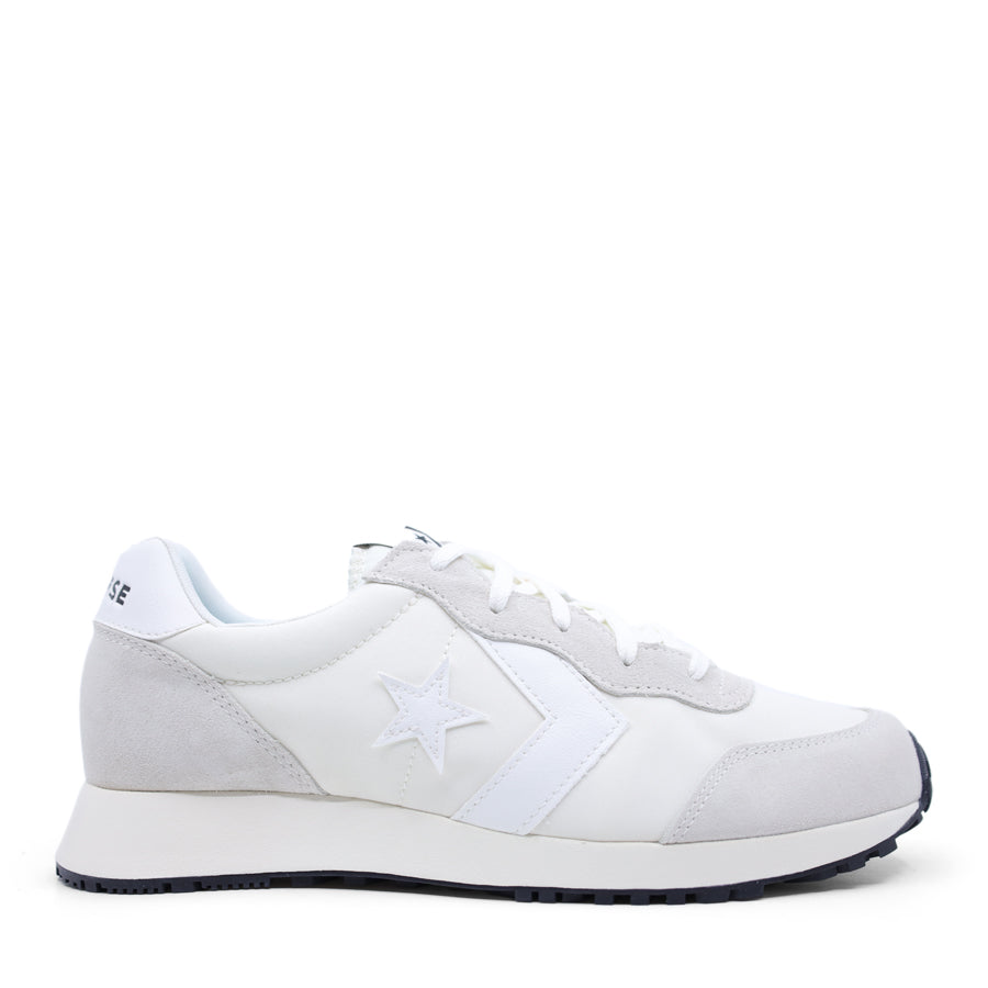 CONVERSE WHITE GREY LOW TOP SNEAKERS LACE UP TRAINERS