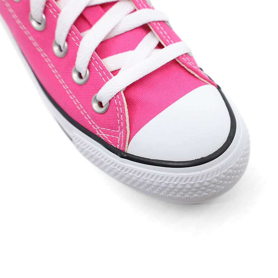 HOT PINK WHITE SOLE LACE UP LOW TOP SNEAKER