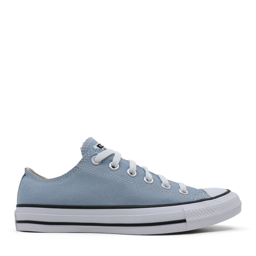 SKY BLUE WHITE SOLE LACE UP LOW TOP SNEAKER