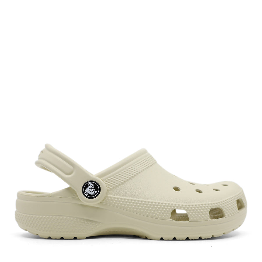 BONE WHITE CLASSIC CROC CLOG ANKLE STRAP