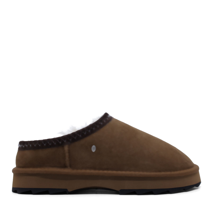 EMU CHESTNUT BROWN SLIP ON LAMBSWOOL SLIPPER