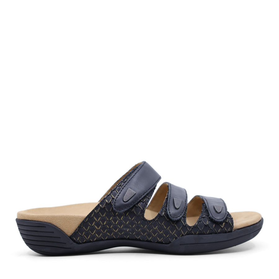 GREEN SLIP ON SLIDE VELCRO STRAPS SANDAL