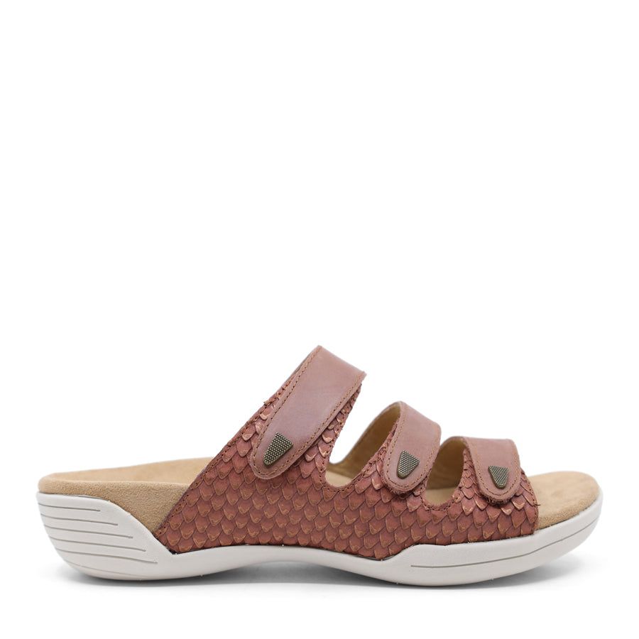 GREEN SLIP ON SLIDE VELCRO STRAPS SANDAL