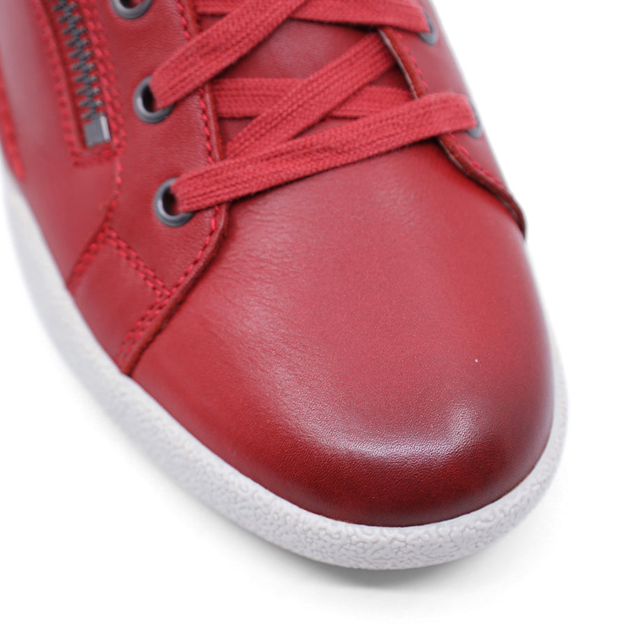 HIBISCUS RED WITH WHITE SOLE SNEAKER