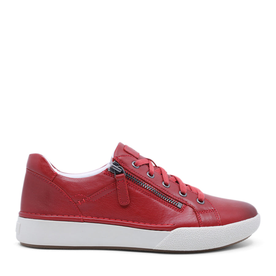 HIBISCUS RED WITH WHITE SOLE SNEAKER
