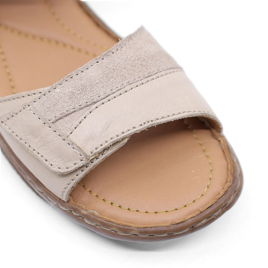 BEIGE VELCRO SANDAL