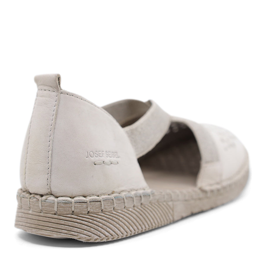 OFF WHITE SLIP ON FLAT ELASTIC SIDE SHOE