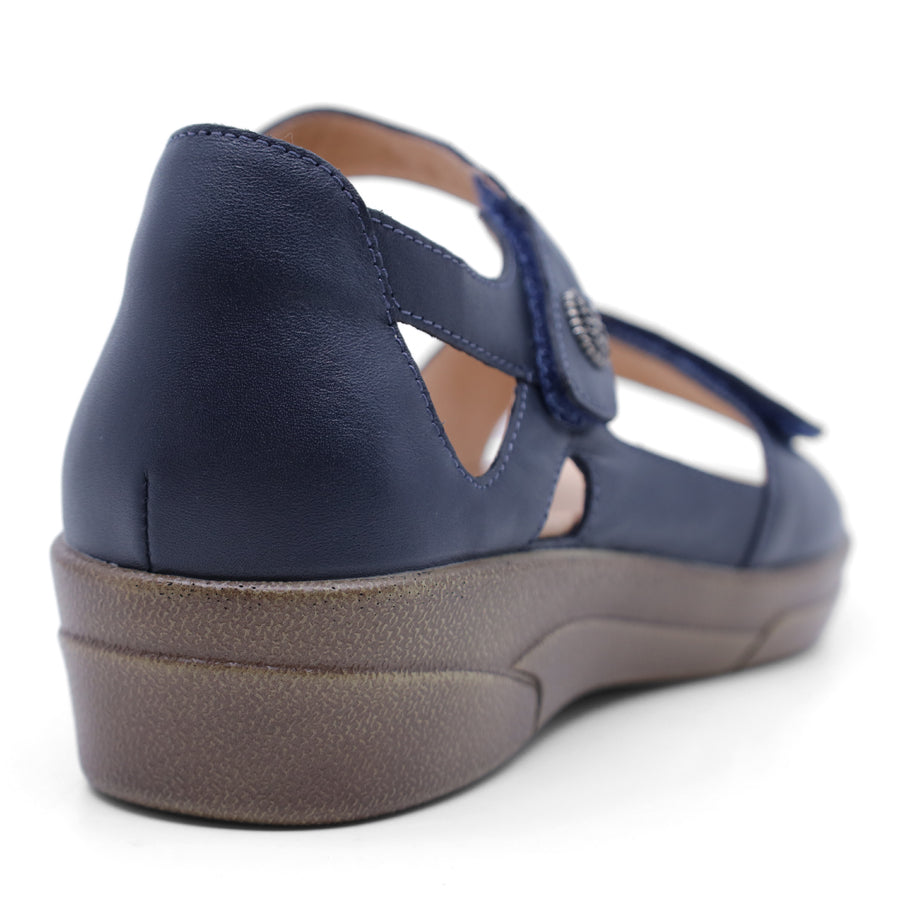 NAVY BLUE VELCRO SANDAL