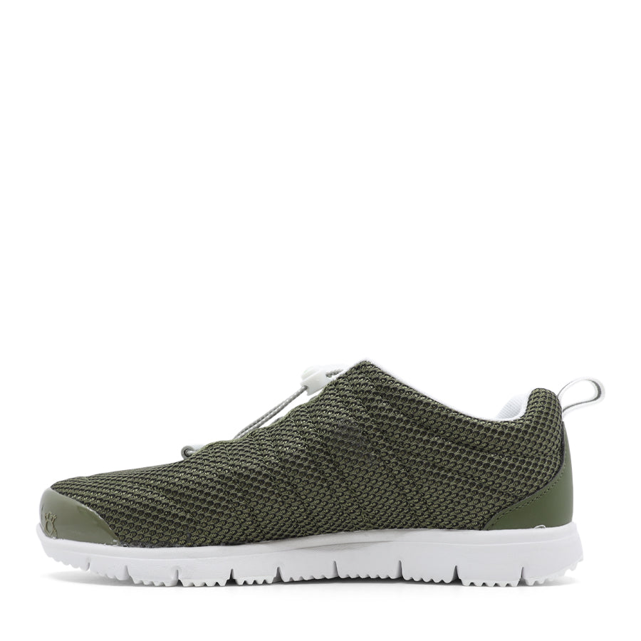 SLIP ON SNEAKER TOGGLE LACE KHAKI GREEN