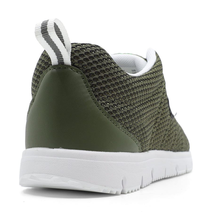 SLIP ON SNEAKER TOGGLE LACE KHAKI GREEN