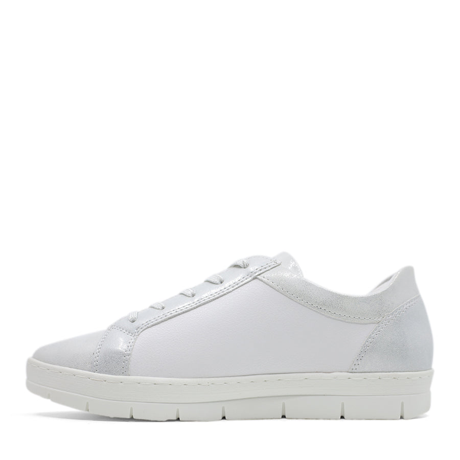 ICE WHITE LACE UP ZIP UP SNEAKER