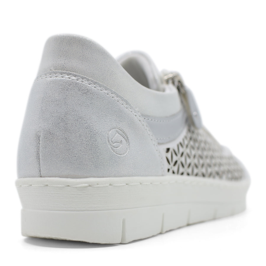 ICE WHITE LACE UP ZIP UP SNEAKER