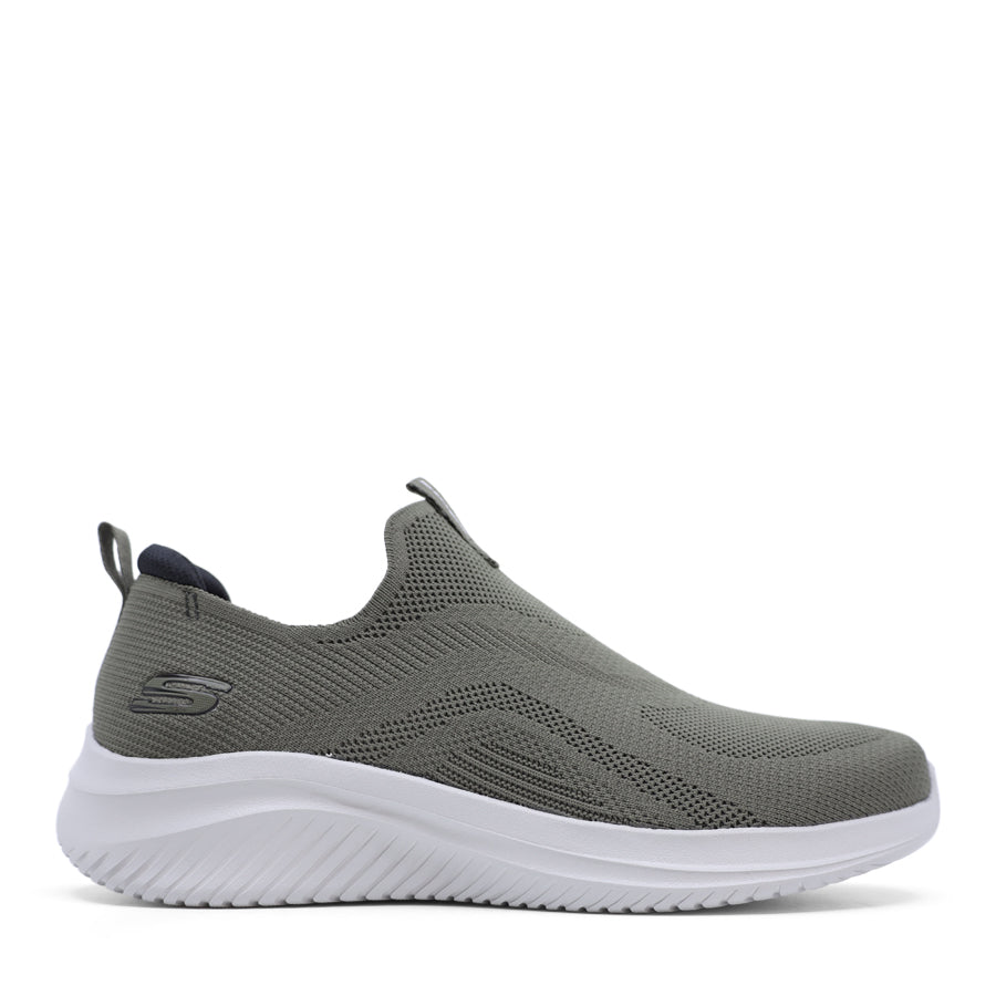 OLIVE KHAKI GREEN SLIP ON SLIP IN SNEAKER