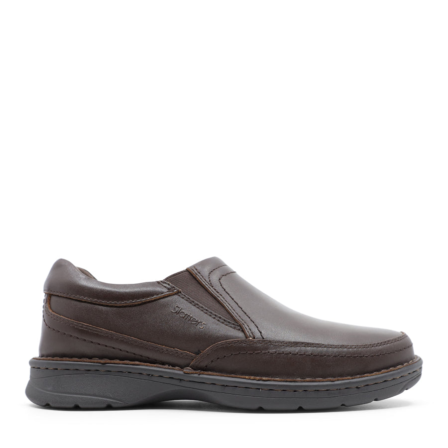 MENS TEAK BROWN SLIP ON SHOE
