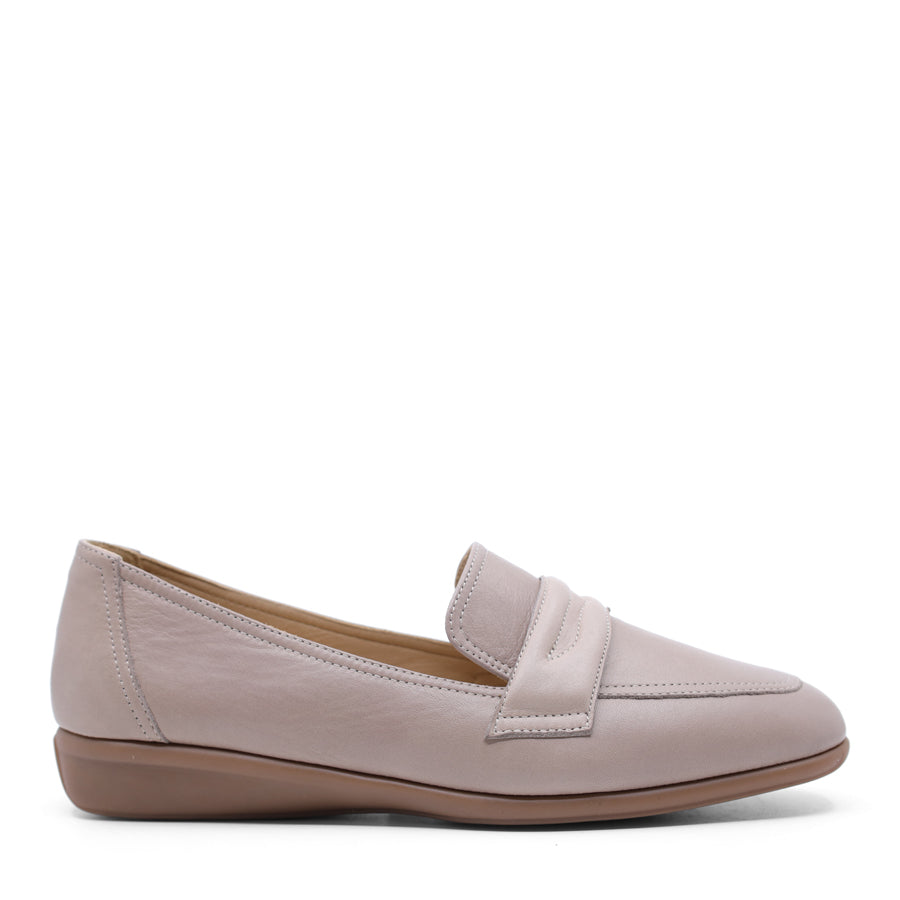 SALA BLACK LEATHER SLIP ON LOAFER COURT SHOE