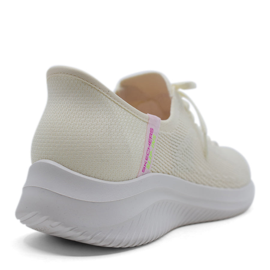 SKECHERS SLIP IN EGRET LACE UP SNEAKER