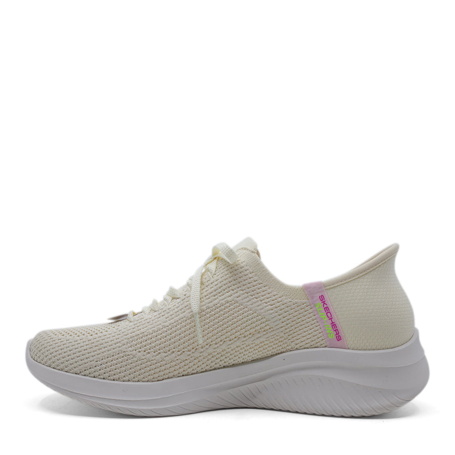 SKECHERS SLIP IN EGRET LACE UP SNEAKER