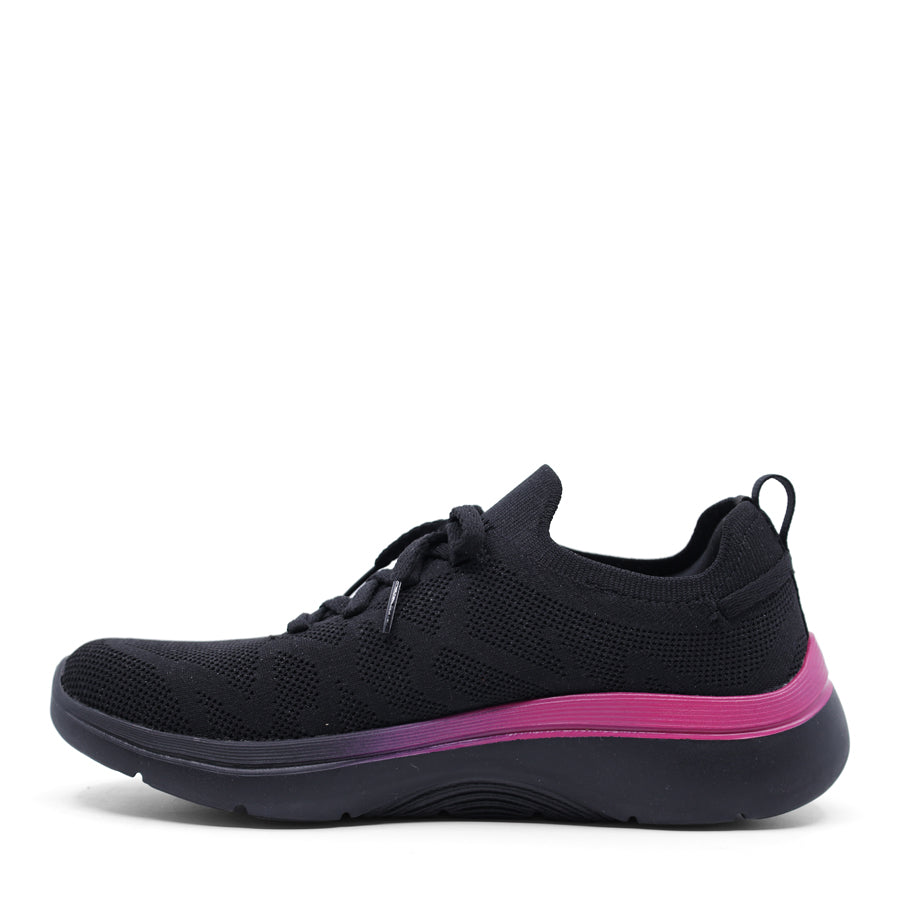 BLACK PINK LACE UP SNEAKER
