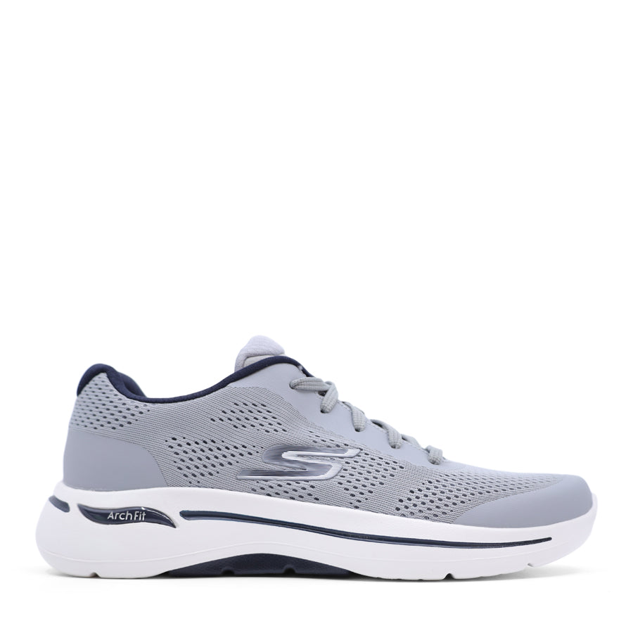 MENS ARCHFIT GREY LACE UP SNEAKER