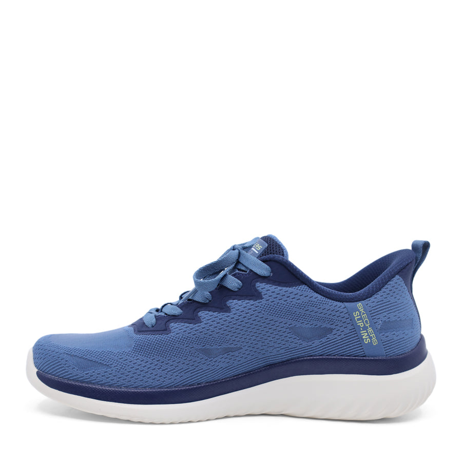 MENS SKECHERS BLUE LACE UP SNEAKER