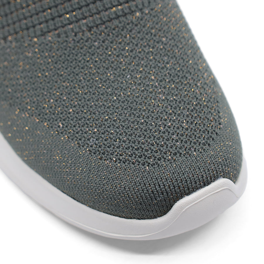 OLIVE GREEN SLIP ON SNEAKER