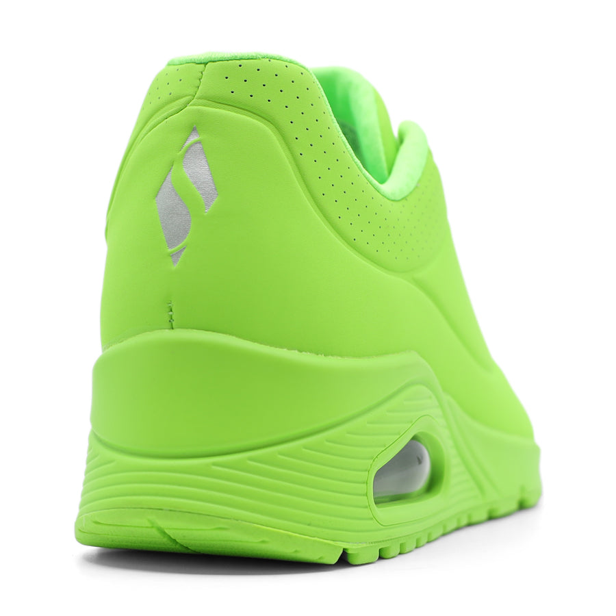 BRIGHT FLORESCENT GREEN LACE UP SNEAKER