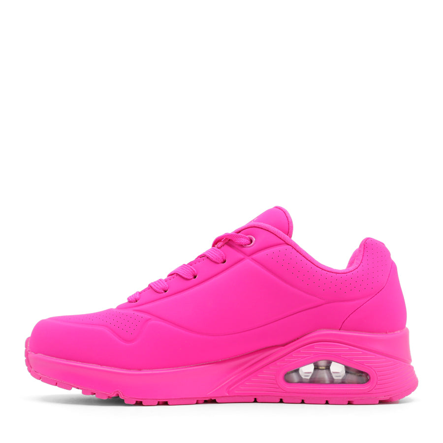 HOT PINK BARBIE LACE UP SNEAKER