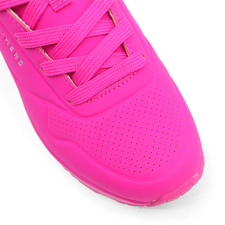 HOT PINK BARBIE LACE UP SNEAKER