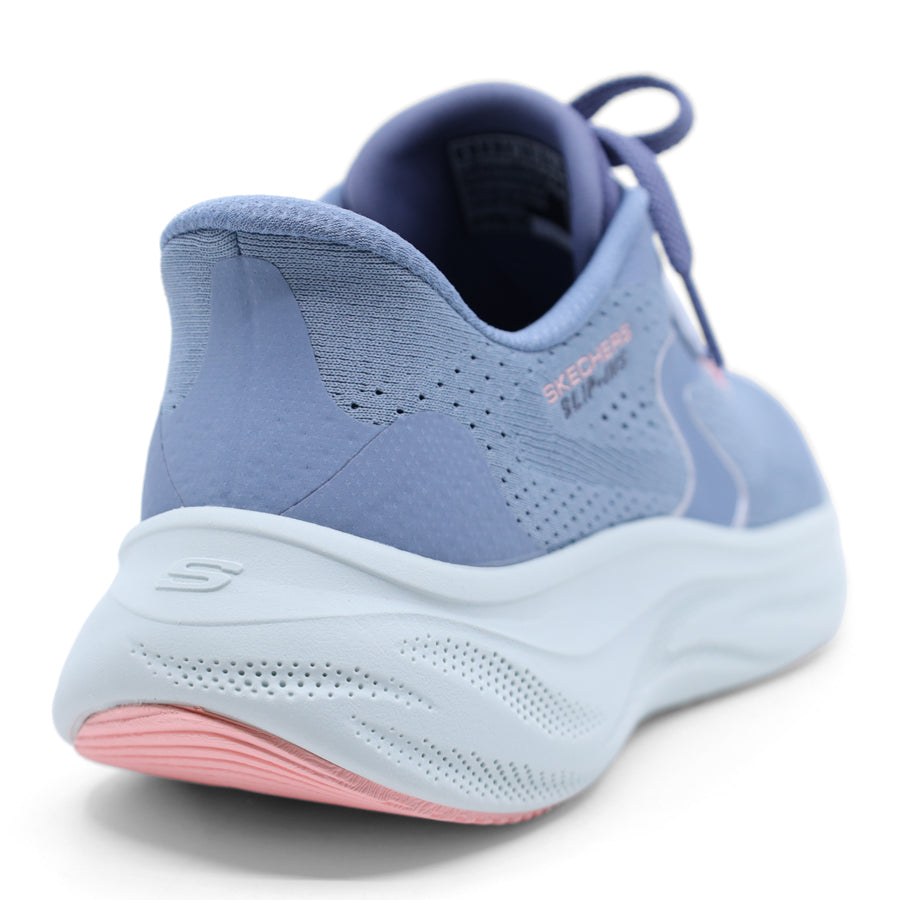 WOMENS SKECHERS SLATE BLUE LACE UP SNEAKER