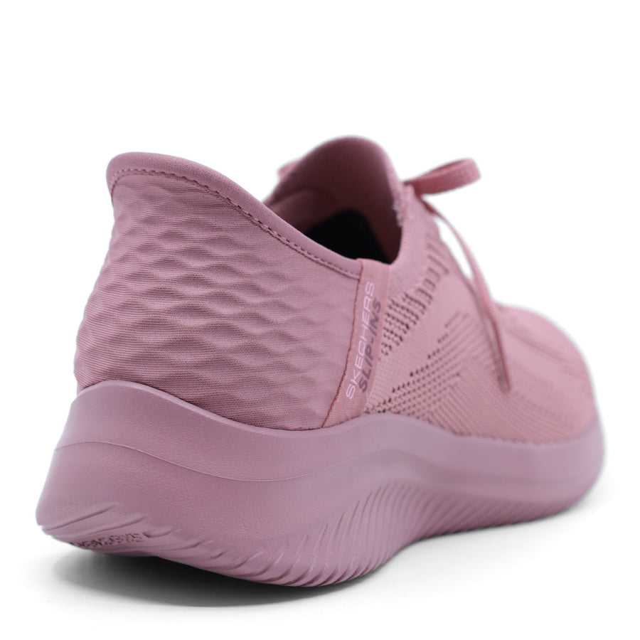 SKECHERS SLIP ON MAUVE PINK SNEAKER