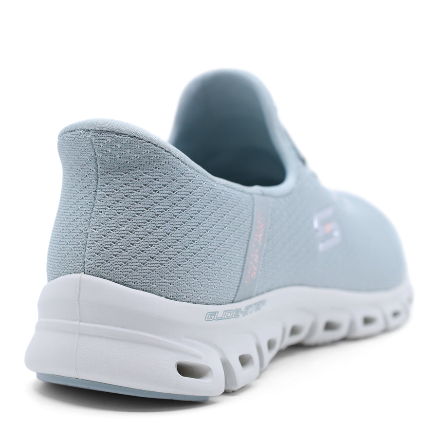 SKECHERS SAGE BLUE SLIP ON SNEAKER