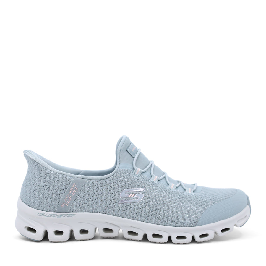 SKECHERS SAGE BLUE SLIP ON SNEAKER
