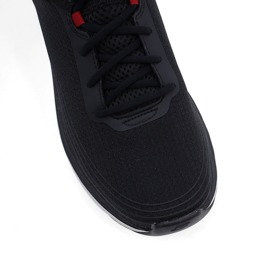 MENS MAX CUSHION BLACK LACE UP SNEAKER