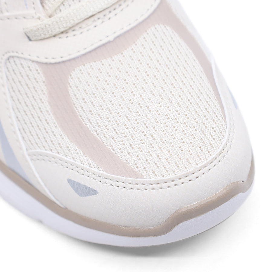 NATURAL BEIGE LACE UP SNEAKER