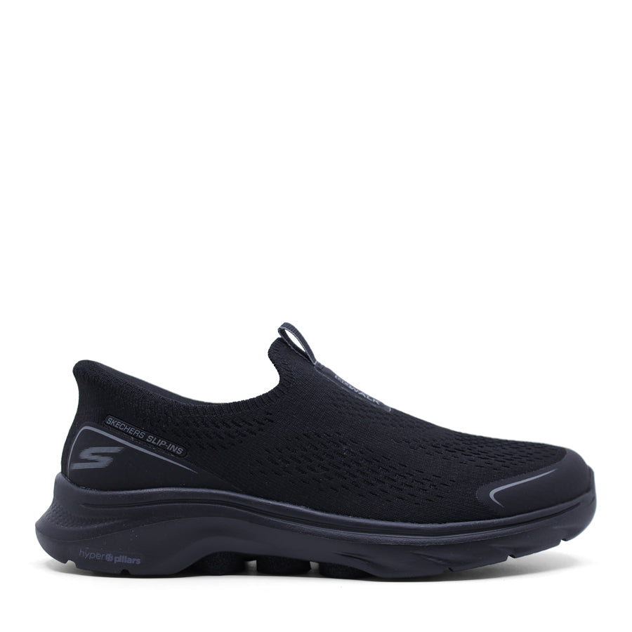 BLACK SLIP ON SLIP IN SNEAKER