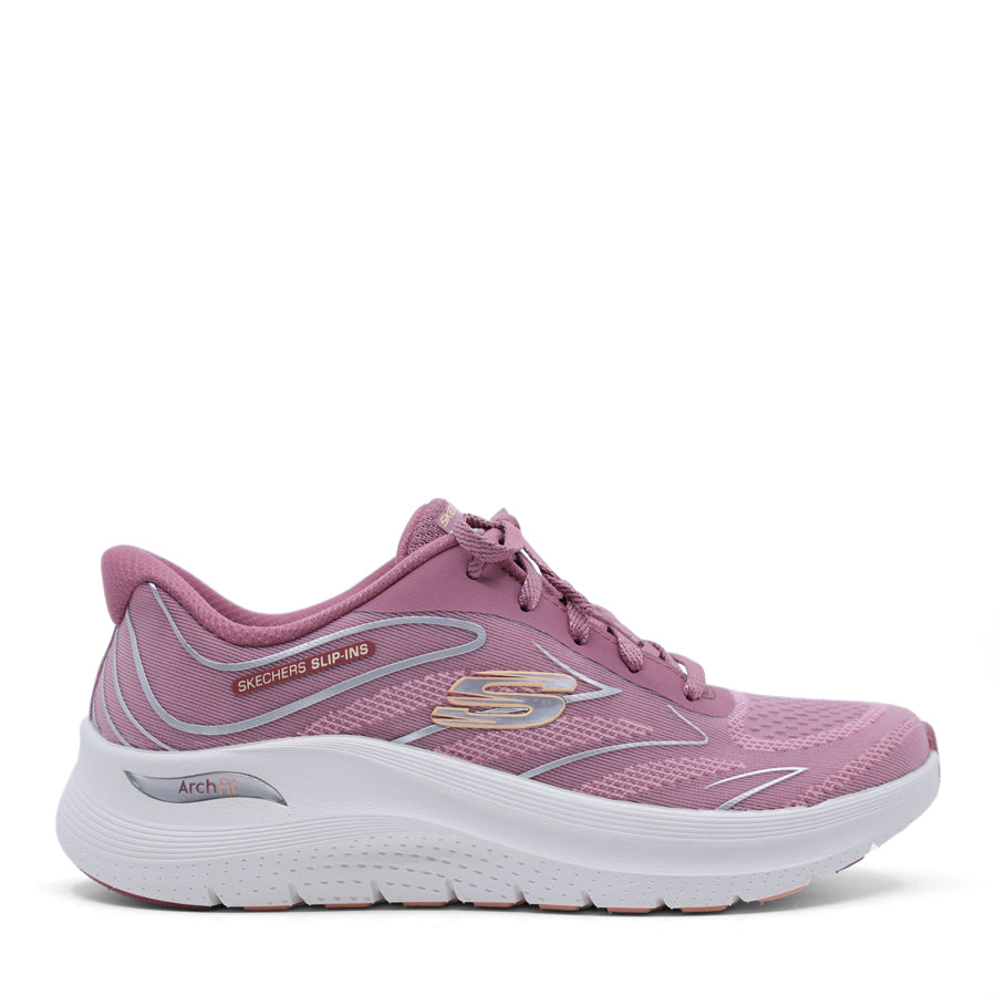 MAUVE PURPLE PINK  LACE UP SKECHER SNEAKER