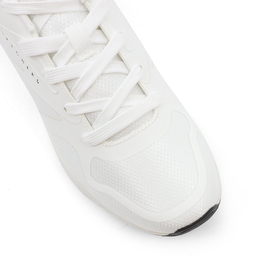 WHITE BLACK LACE UP MENS SNEAKER